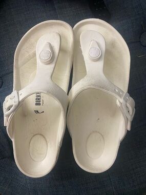 Birkenstock White Kids EVA Thong Sandals